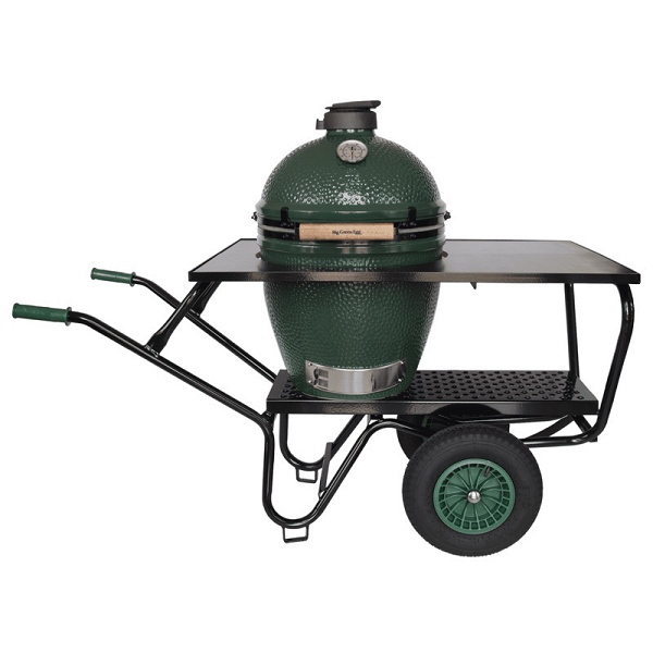 Big Green Egg Large + Egg mover met inox blad