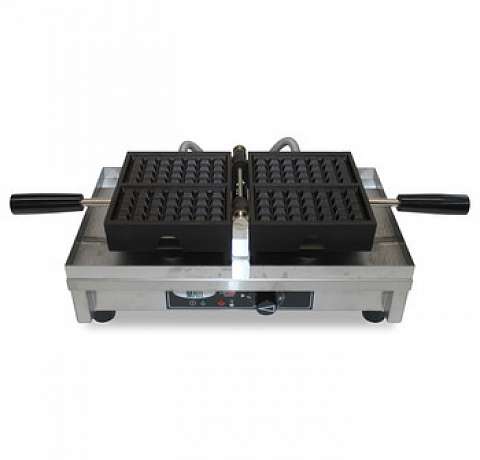 Wafelijzer gietijzer voor ontbijtwafels | Belgische wafels 4x7 | Volledig openvouwend