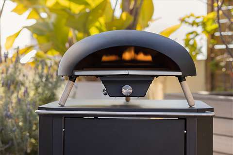 Turtle pizza-oven op gas