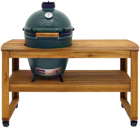 Big Green Egg Large + Eucalyptus tafel + wielen