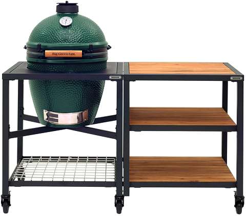 Big Green Egg Large + Frame + 3x Acacia + wielen