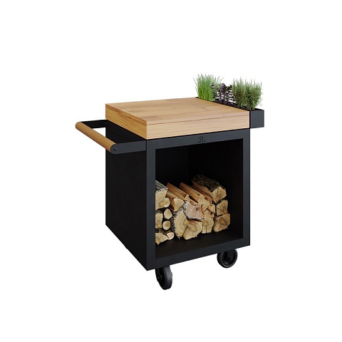 OFYR Mise en Place Table Black 65 | miet wielen | Teak Hout