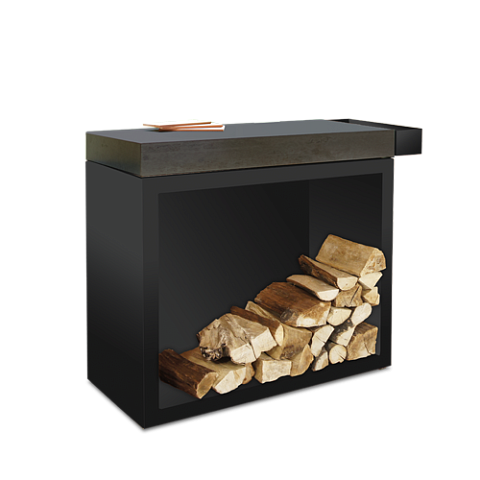 OFYR Butcher Block Storage 90 Black | Donker Grijs Keramiek